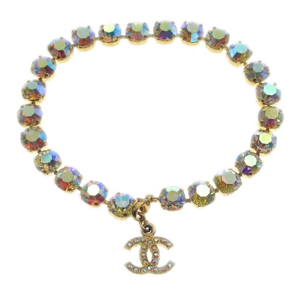 Chanel Anklet Gold Rhinestone - Picture 1 of 14
